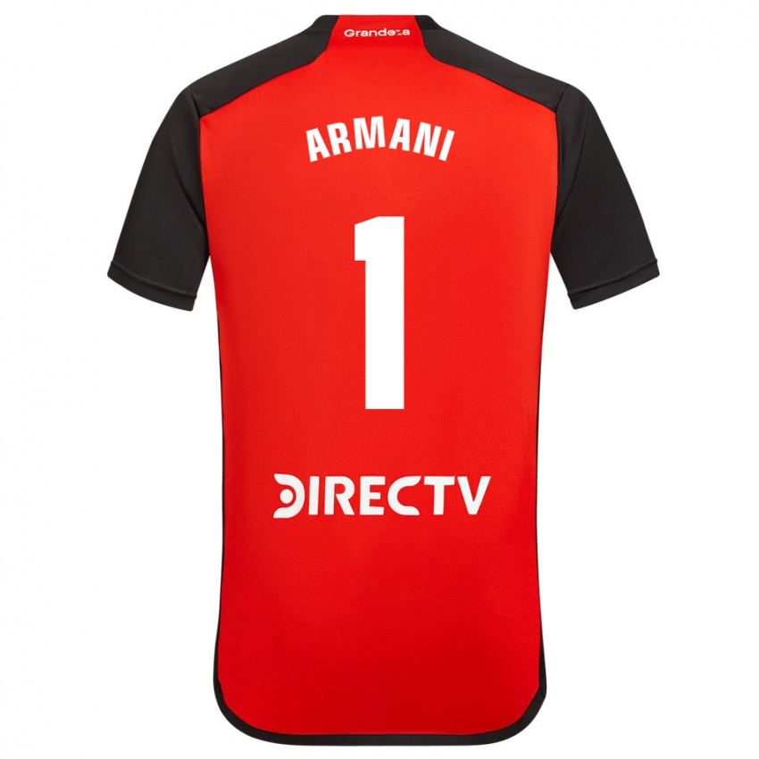 Niño Camiseta Franco Armani #1 Rojo Negro Blanco 2ª Equipación 2024/25 La Camisa Perú