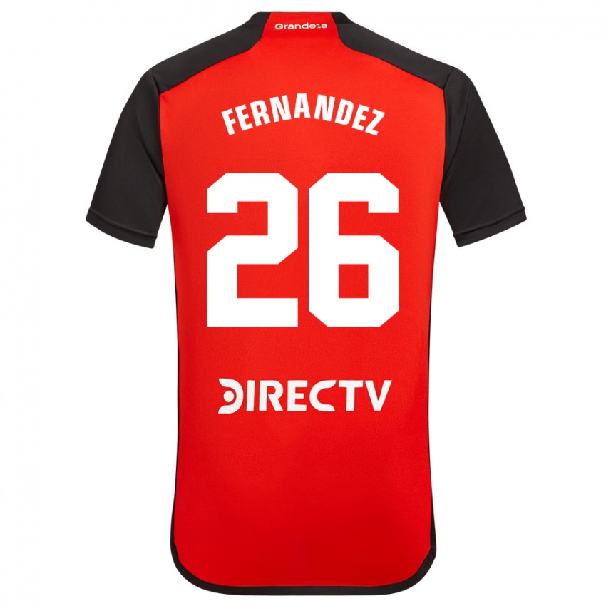 Niño Camiseta Nacho Fernández #26 Rojo Negro Blanco 2ª Equipación 2024/25 La Camisa Perú