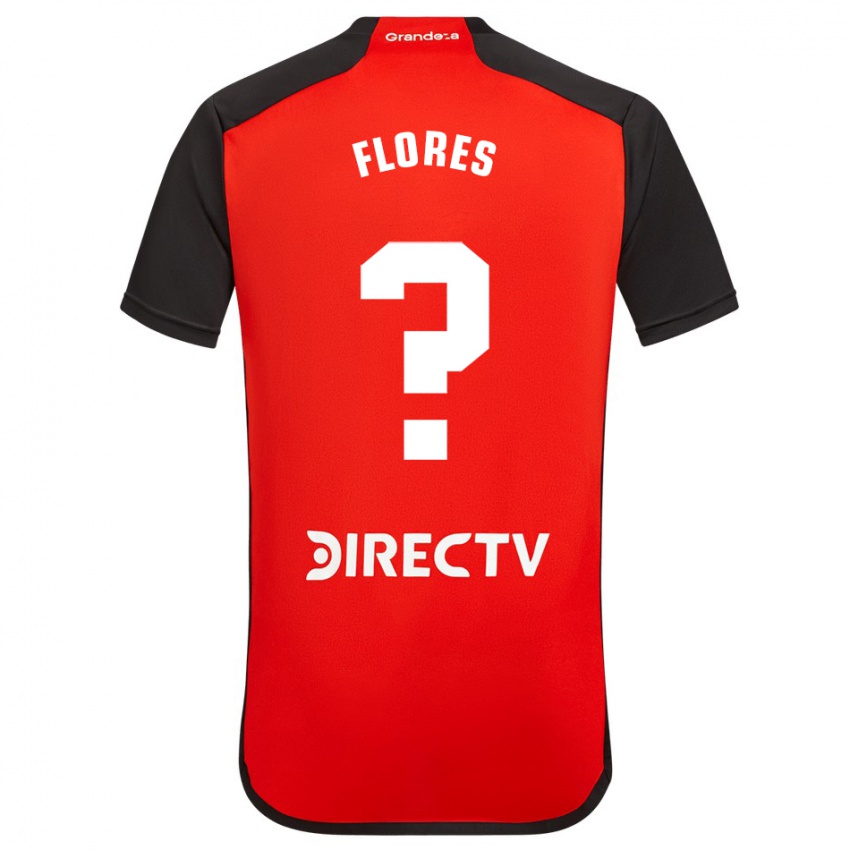 Niño Camiseta Joaquín Flores #0 Rojo Negro Blanco 2ª Equipación 2024/25 La Camisa Perú