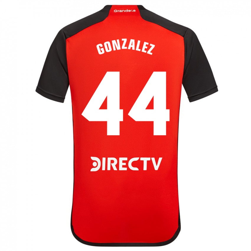 Niño Camiseta Alexis González #44 Rojo Negro Blanco 2ª Equipación 2024/25 La Camisa Perú