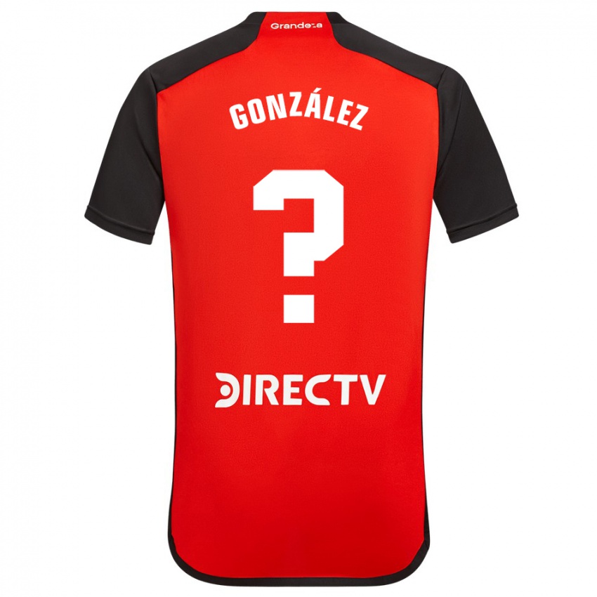 Niño Camiseta Facundo González #0 Rojo Negro Blanco 2ª Equipación 2024/25 La Camisa Perú