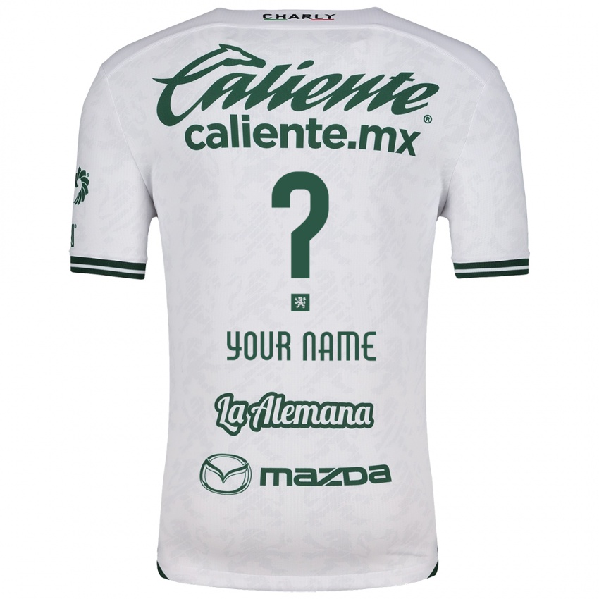 Niño Camiseta Ihren Namen #0 Blanco Verde 2ª Equipación 2024/25 La Camisa Perú