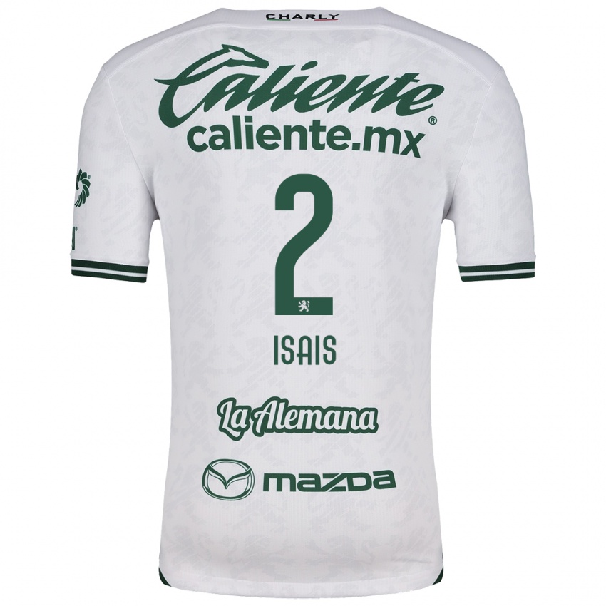 Niño Camiseta Mauricio Isaís #2 Blanco Verde 2ª Equipación 2024/25 La Camisa Perú