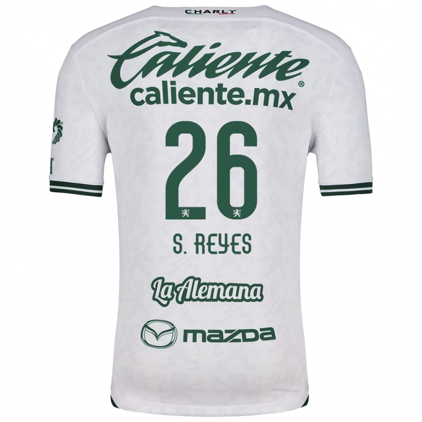 Niño Camiseta Salvador Reyes #26 Blanco Verde 2ª Equipación 2024/25 La Camisa Perú