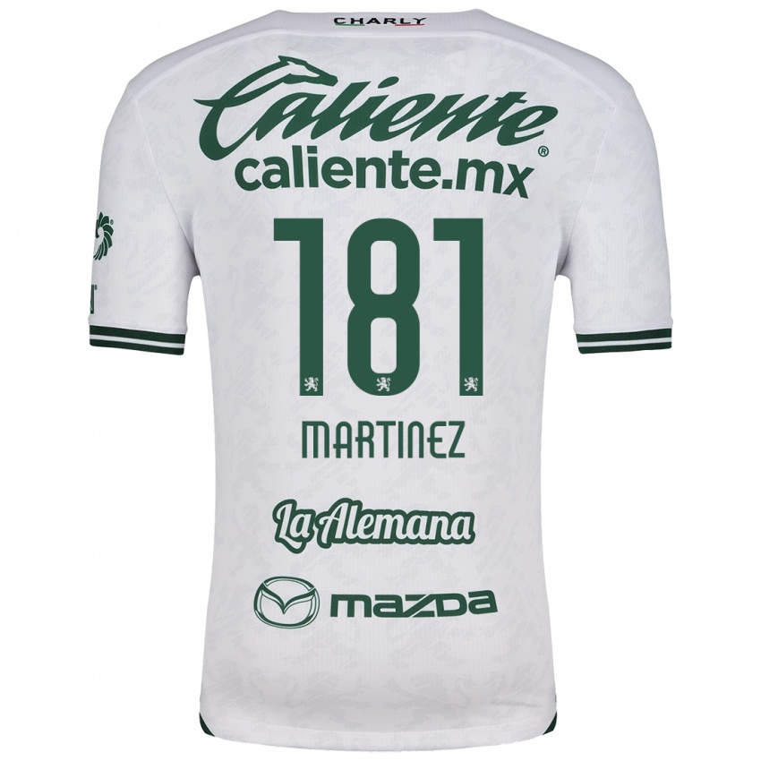 Niño Camiseta Irving Martínez #181 Blanco Verde 2ª Equipación 2024/25 La Camisa Perú