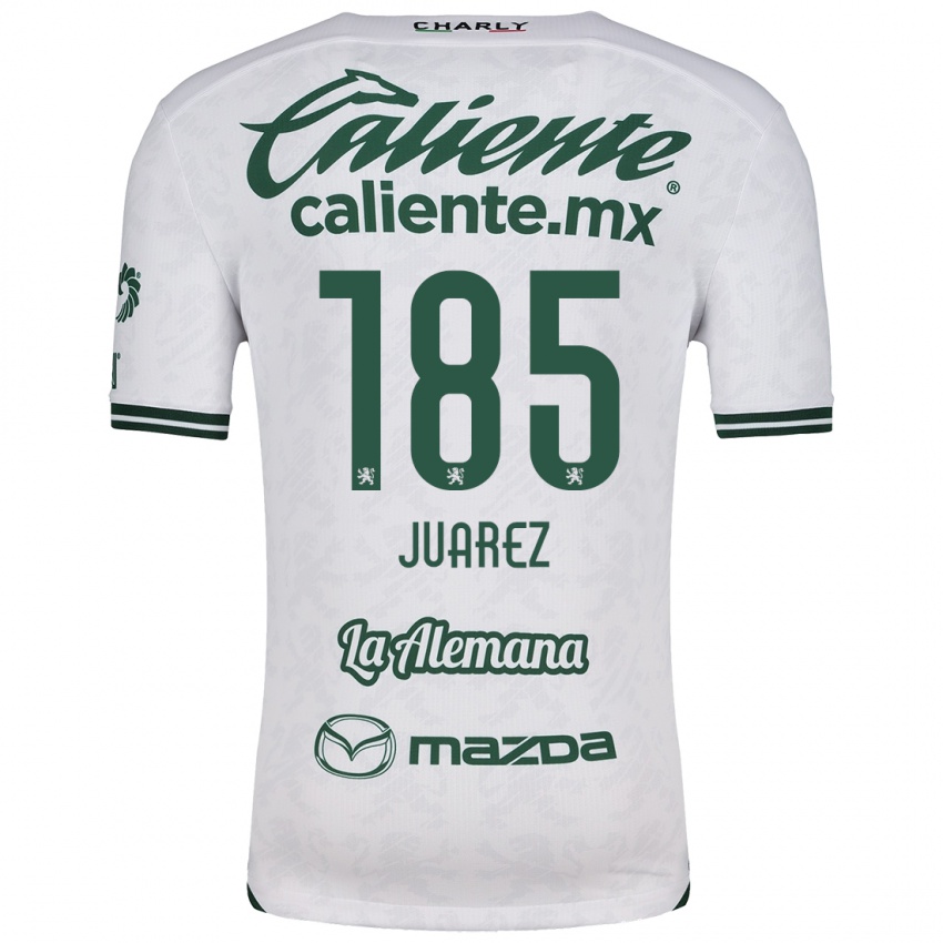 Niño Camiseta Moisés Juárez #185 Blanco Verde 2ª Equipación 2024/25 La Camisa Perú