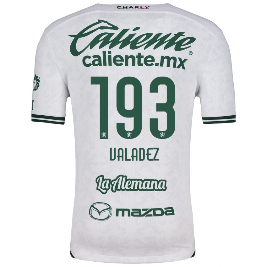 Niño Camiseta Luis Valadez #193 Blanco Verde 2ª Equipación 2024/25 La Camisa Perú