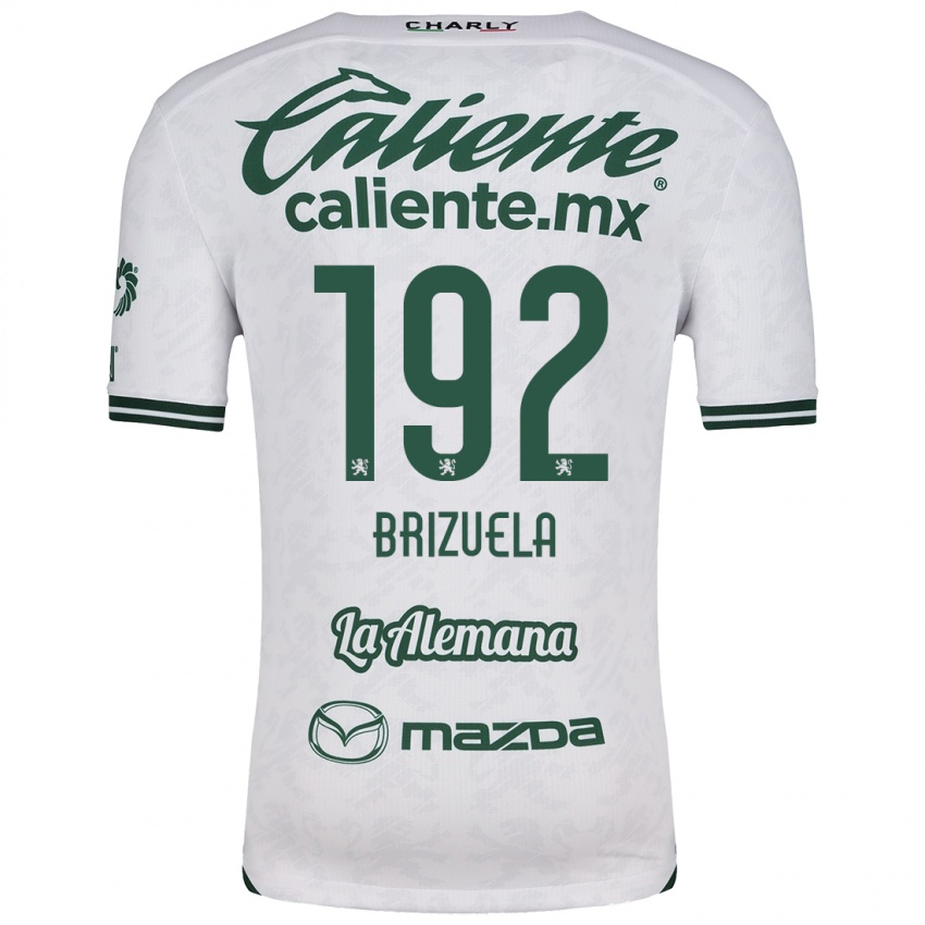 Niño Camiseta Juan Brizuela #192 Blanco Verde 2ª Equipación 2024/25 La Camisa Perú