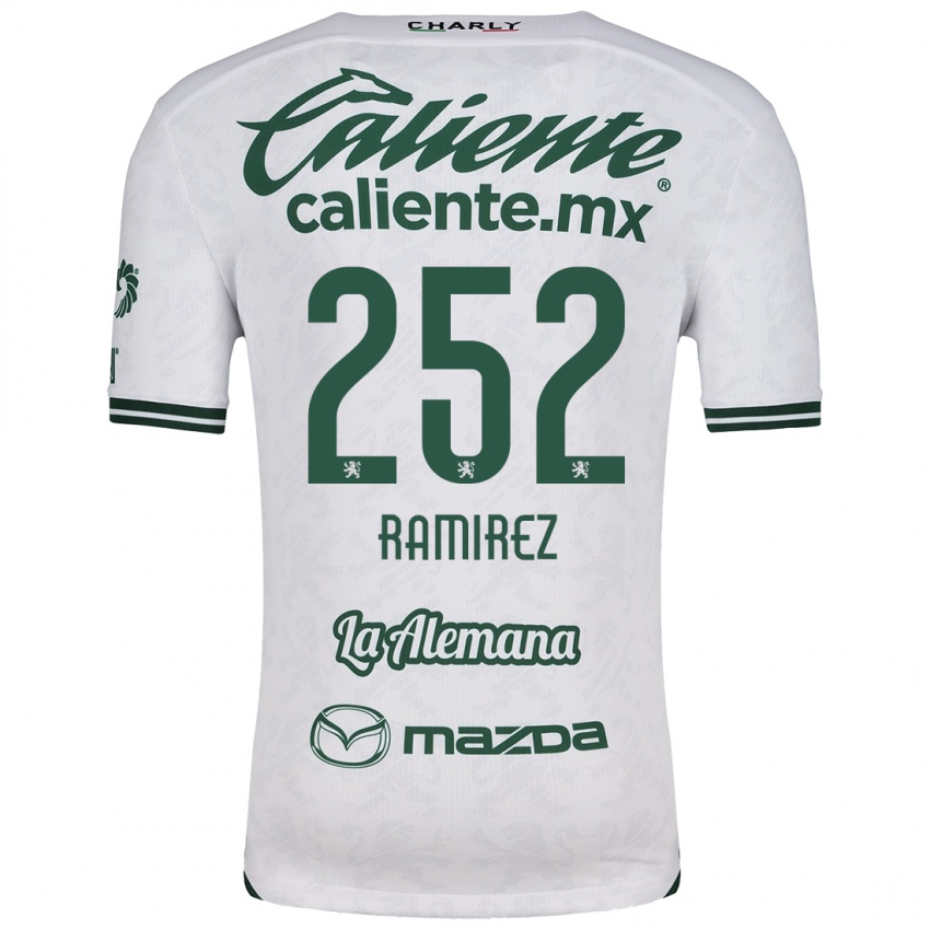 Niño Camiseta Luis Ramírez #252 Blanco Verde 2ª Equipación 2024/25 La Camisa Perú