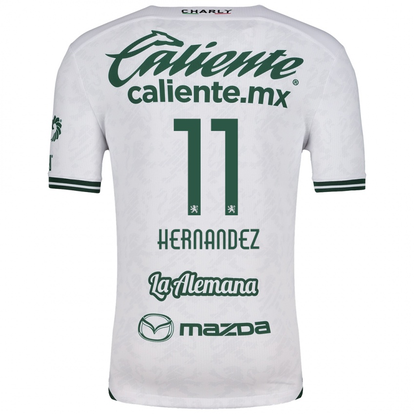 Niño Camiseta Elías Hernández #11 Blanco Verde 2ª Equipación 2024/25 La Camisa Perú