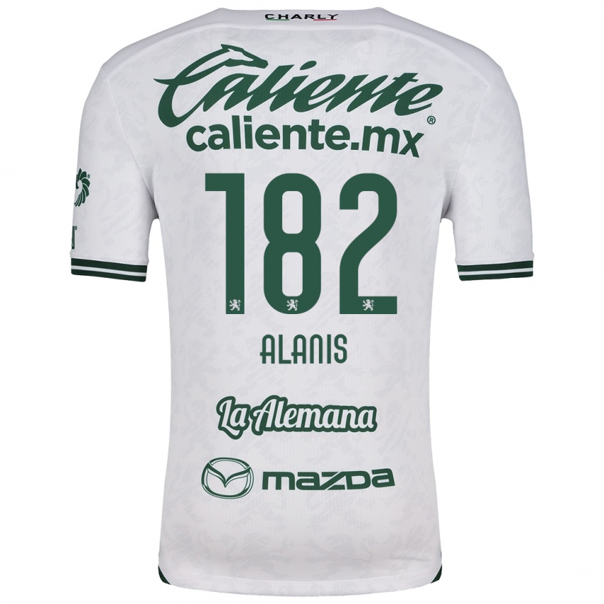 Niño Camiseta Alejandro Alanís #182 Blanco Verde 2ª Equipación 2024/25 La Camisa Perú