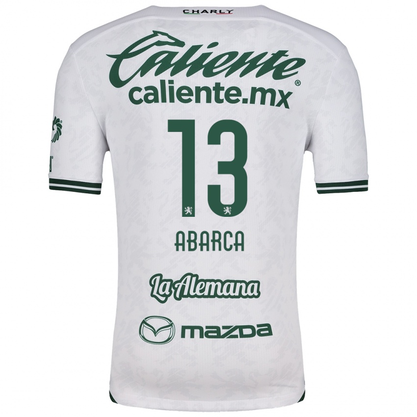 Niño Camiseta Vidalia Abarca #13 Blanco Verde 2ª Equipación 2024/25 La Camisa Perú