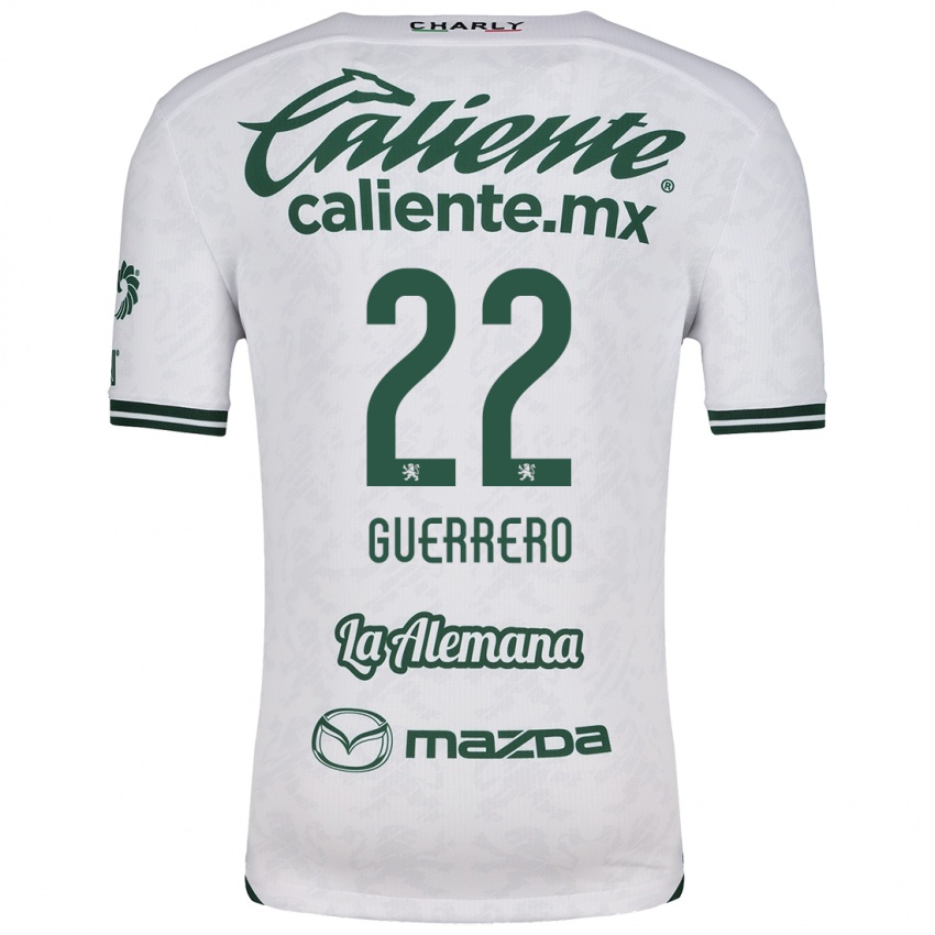 Niño Camiseta África Guerrero #22 Blanco Verde 2ª Equipación 2024/25 La Camisa Perú