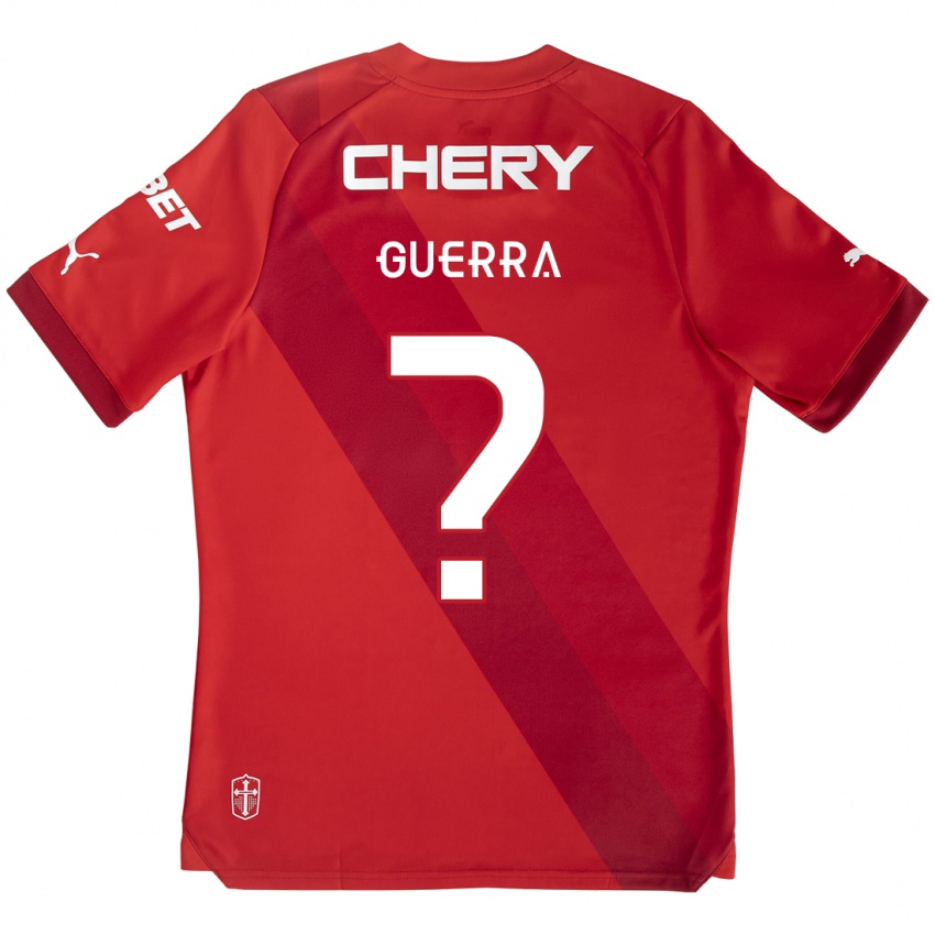 Niño Camiseta Mateo Guerra #0 Rojo Blanco 2ª Equipación 2024/25 La Camisa Perú