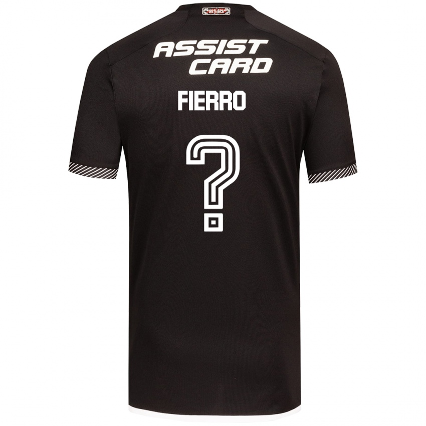 Niño Camiseta Julio Fierro #0 Blanco Negro 2ª Equipación 2024/25 La Camisa Perú