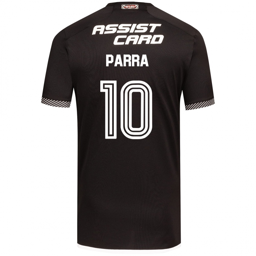 Niño Camiseta Pablo Parra #10 Blanco Negro 2ª Equipación 2024/25 La Camisa Perú