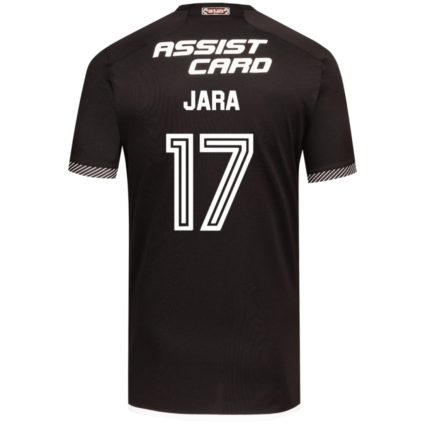 Niño Camiseta Ignacio Jara #17 Blanco Negro 2ª Equipación 2024/25 La Camisa Perú