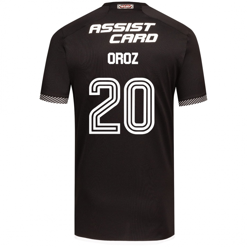 Niño Camiseta Alexander Oroz #20 Blanco Negro 2ª Equipación 2024/25 La Camisa Perú