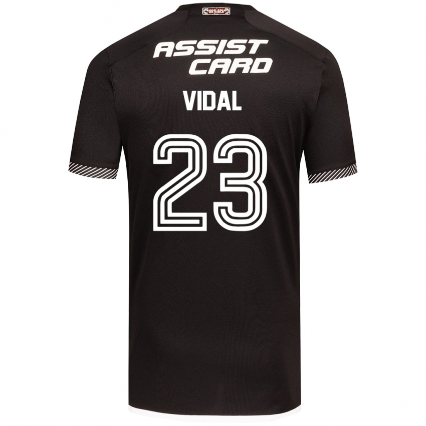 Niño Camiseta Arturo Vidal #23 Blanco Negro 2ª Equipación 2024/25 La Camisa Perú