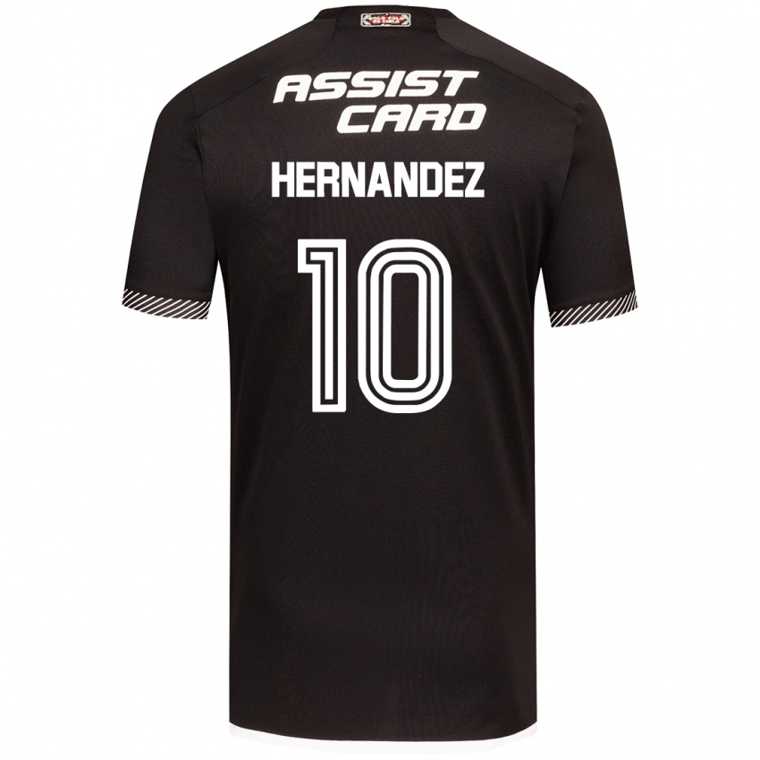 Niño Camiseta Leandro Hernández #10 Blanco Negro 2ª Equipación 2024/25 La Camisa Perú