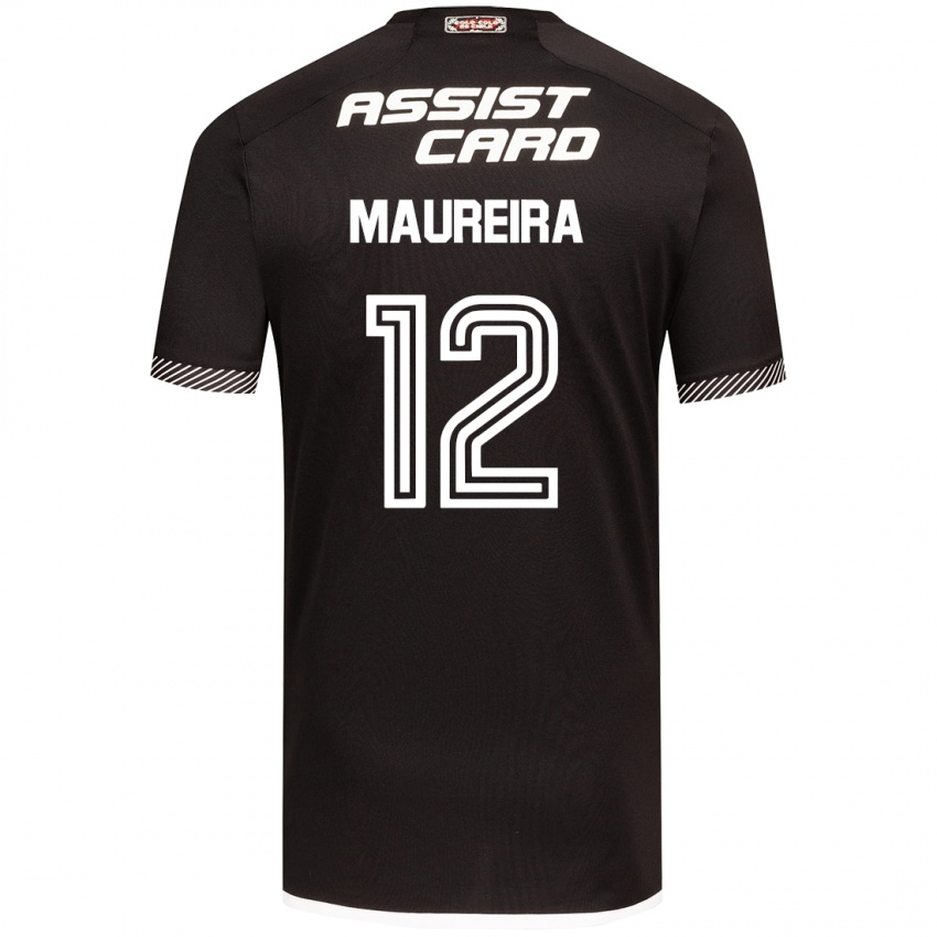 Niño Camiseta Gabriel Maureira #12 Blanco Negro 2ª Equipación 2024/25 La Camisa Perú