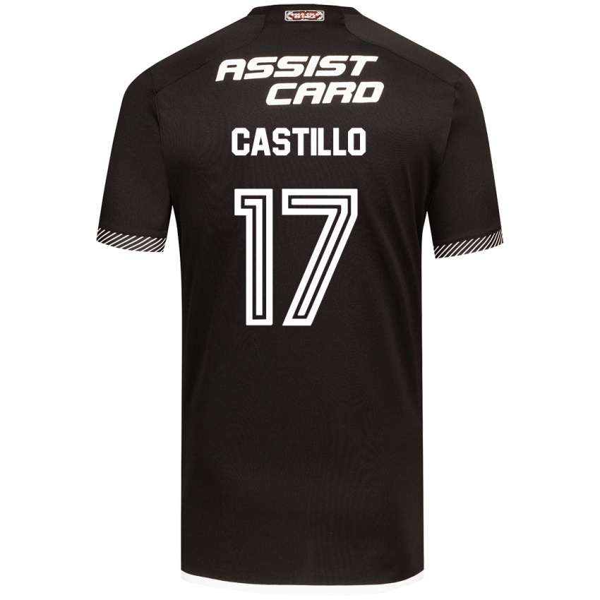 Niño Camiseta Fabián Castillo #17 Blanco Negro 2ª Equipación 2024/25 La Camisa Perú