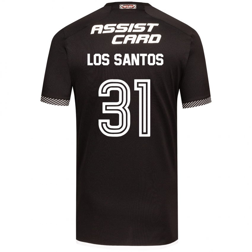 Niño Camiseta Matías De Los Santos #31 Blanco Negro 2ª Equipación 2024/25 La Camisa Perú