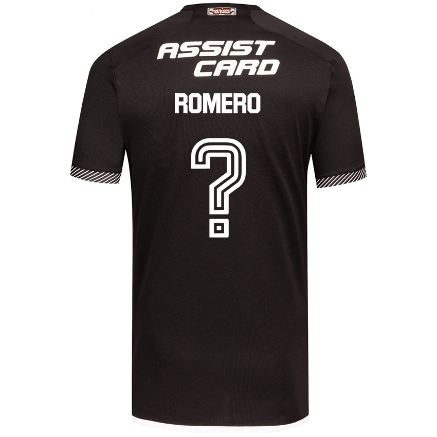 Niño Camiseta Enzo Romero #0 Blanco Negro 2ª Equipación 2024/25 La Camisa Perú