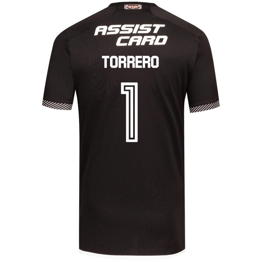 Niño Camiseta Ryann Torrero #1 Blanco Negro 2ª Equipación 2024/25 La Camisa Perú