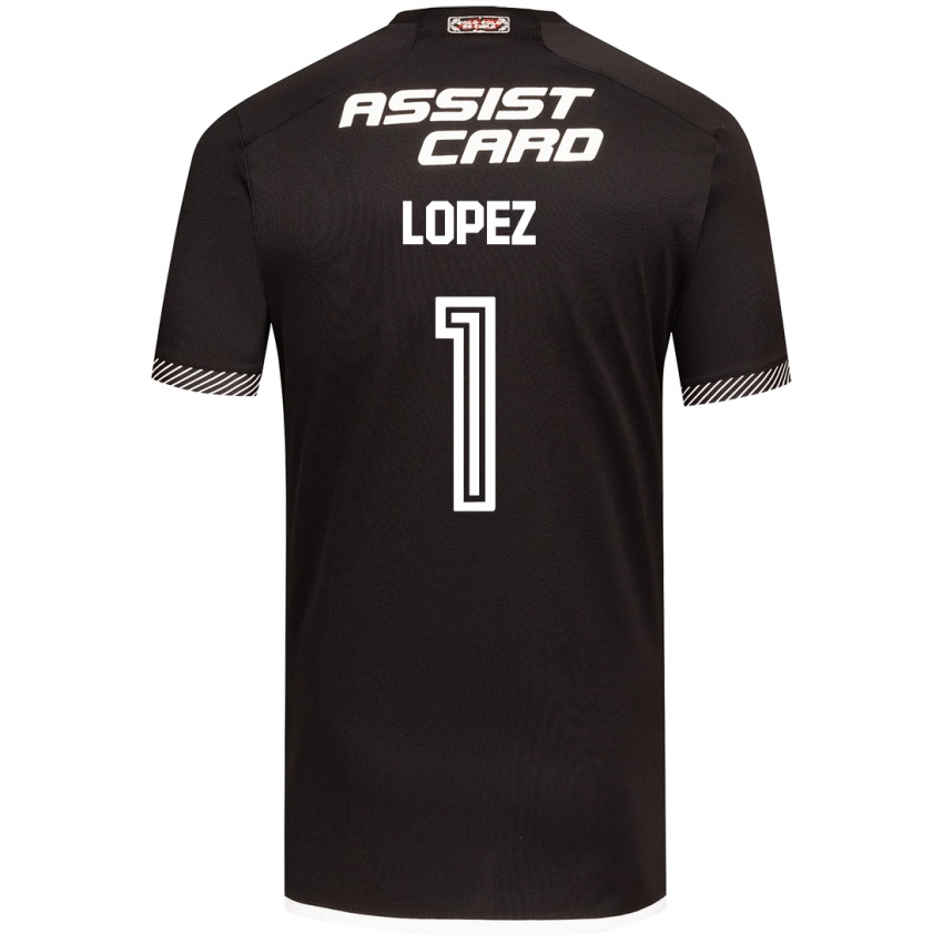 Niño Camiseta Yessenia López #1 Blanco Negro 2ª Equipación 2024/25 La Camisa Perú