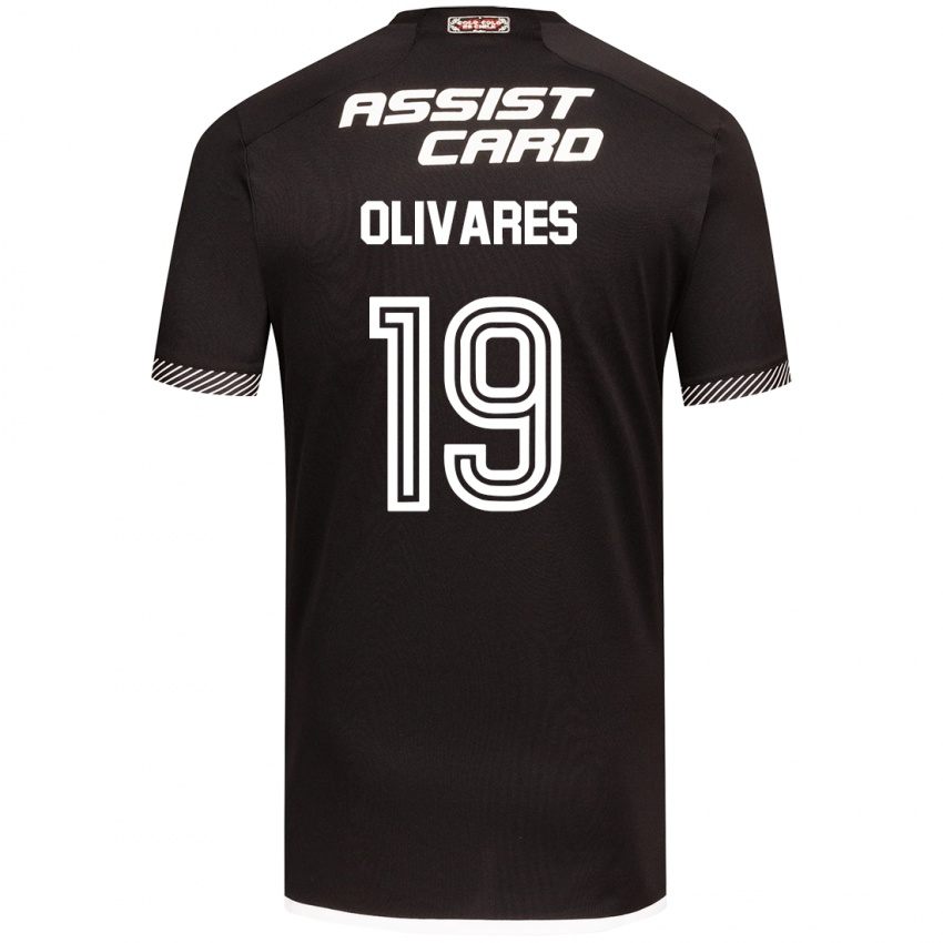 Niño Camiseta Michelle Olivares #19 Blanco Negro 2ª Equipación 2024/25 La Camisa Perú