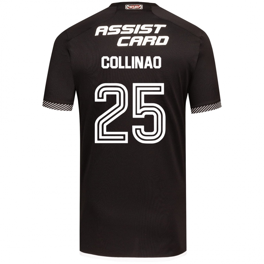 Niño Camiseta Margarita Collinao #25 Blanco Negro 2ª Equipación 2024/25 La Camisa Perú