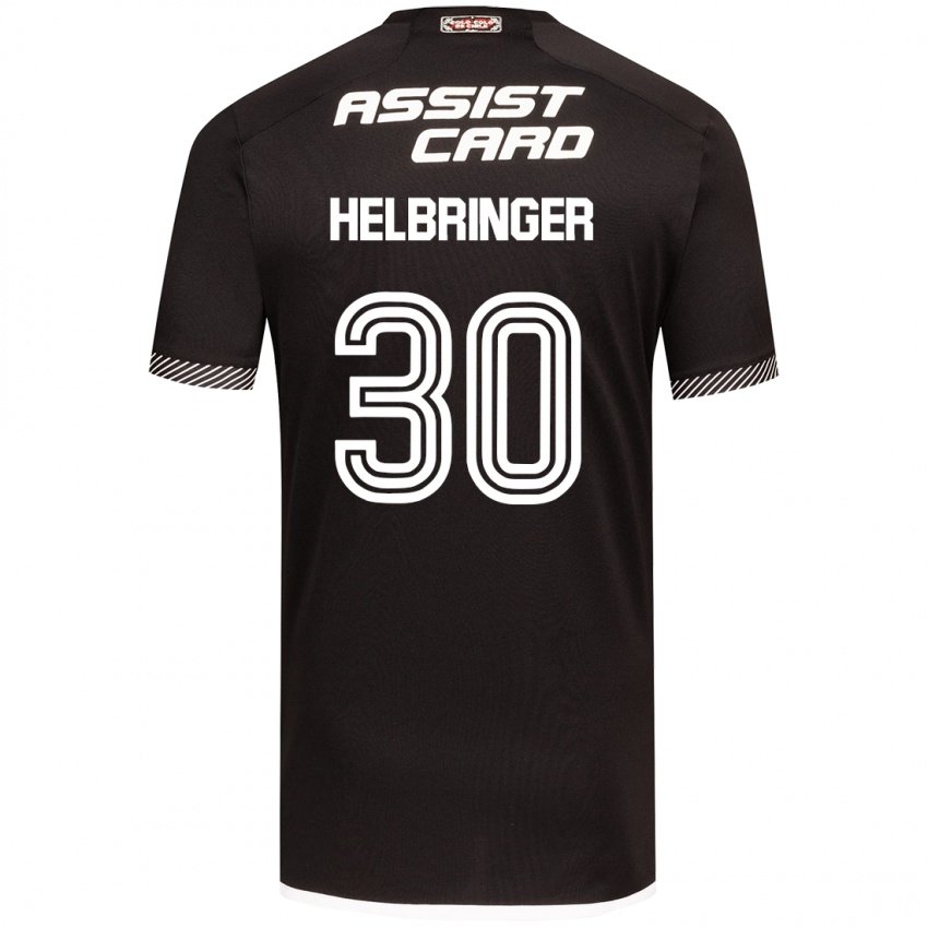 Niño Camiseta Aixa Helbringer #30 Blanco Negro 2ª Equipación 2024/25 La Camisa Perú