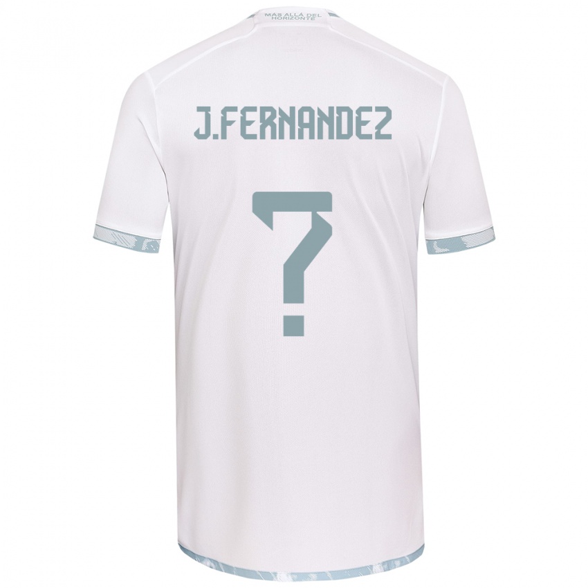 Niño Camiseta José Matías Fernández #0 Gris Blanco 2ª Equipación 2024/25 La Camisa Perú