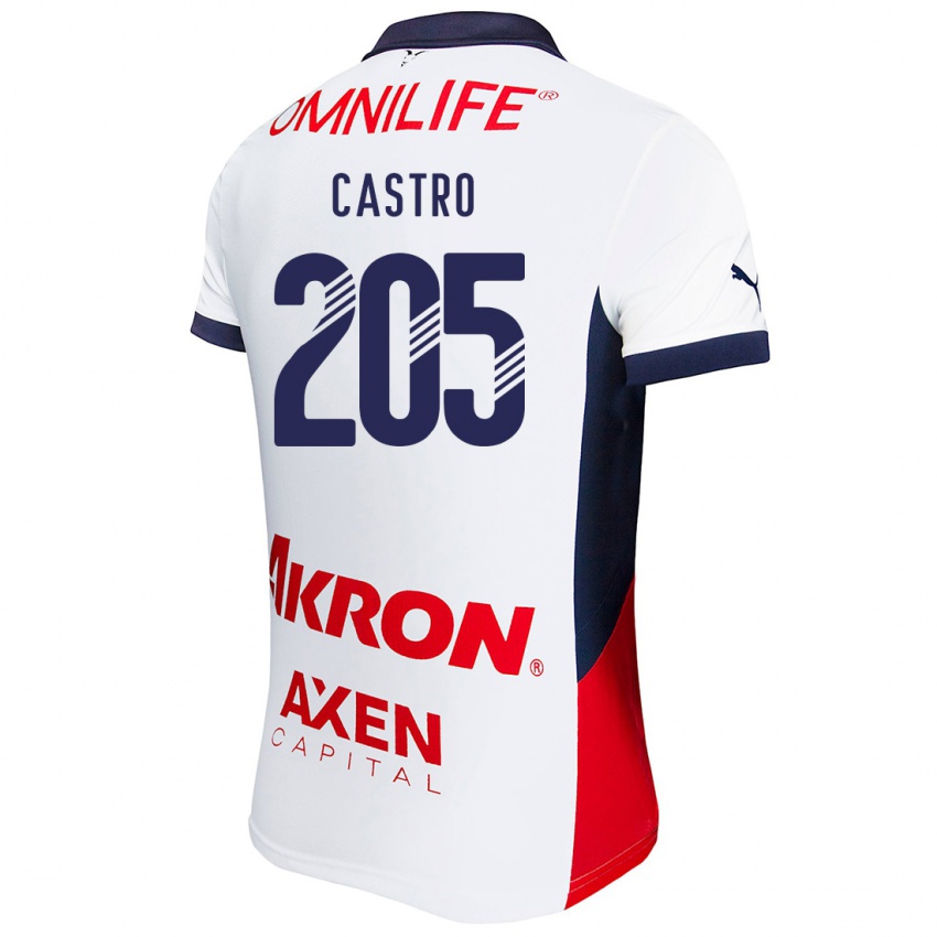 Niño Camiseta Ariel Castro #205 Blanco Rojo Azul 2ª Equipación 2024/25 La Camisa Perú