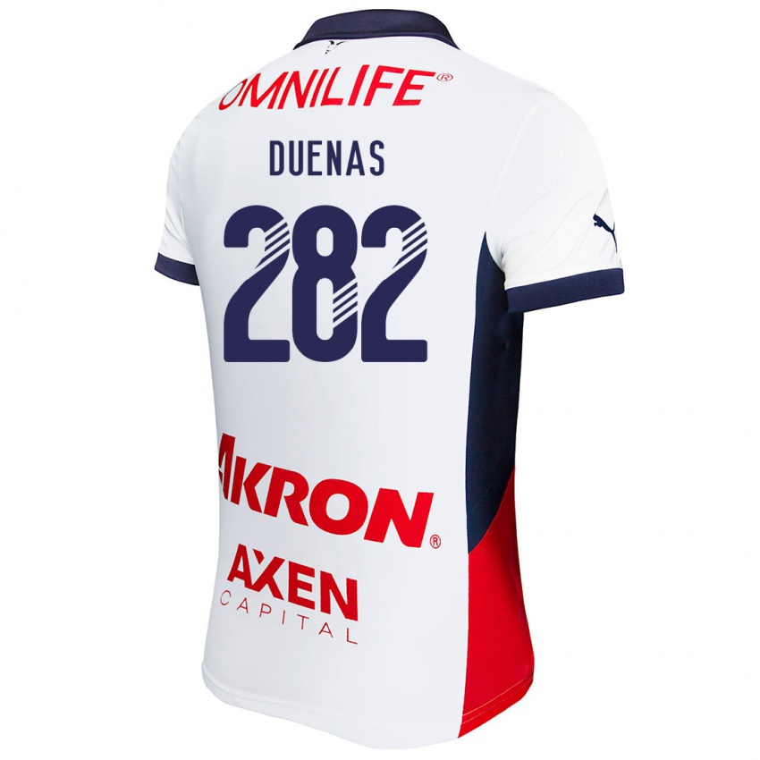 Niño Camiseta Omar Dueñas #282 Blanco Rojo Azul 2ª Equipación 2024/25 La Camisa Perú