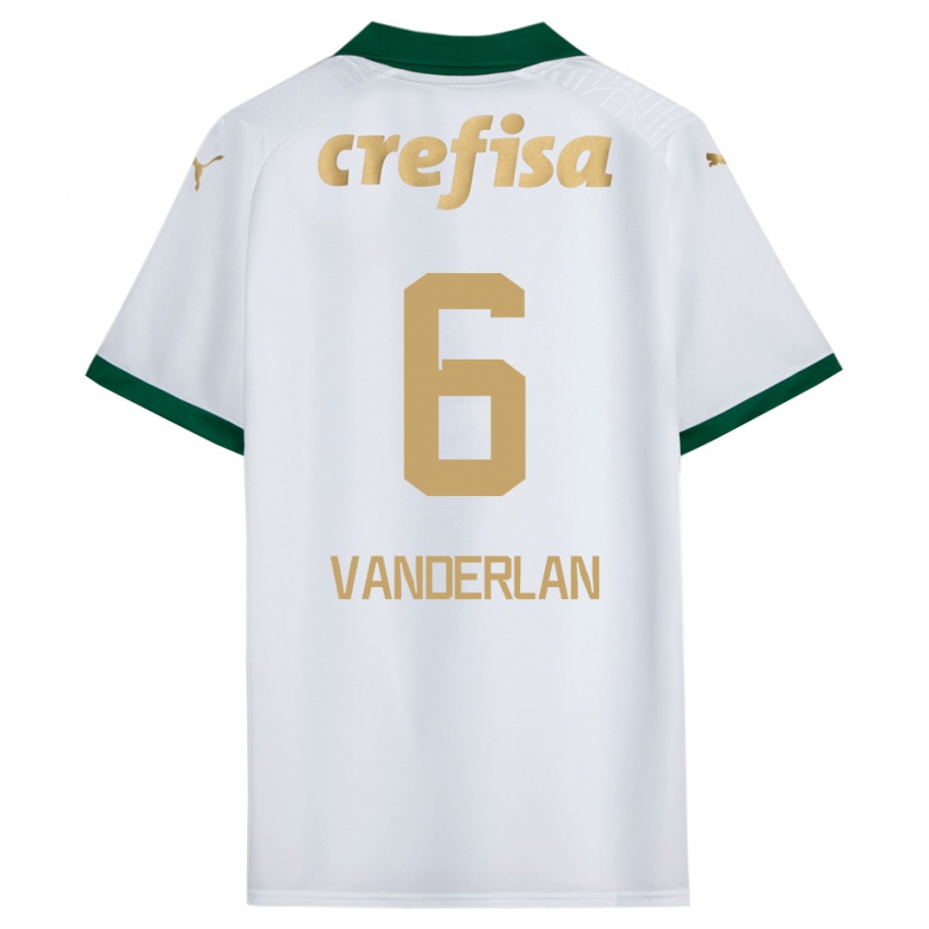 Niño Camiseta Vanderlan #6 Blanco Verde 2ª Equipación 2024/25 La Camisa Perú