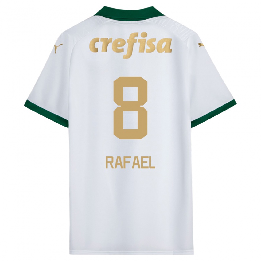 Niño Camiseta Ze Rafael #8 Blanco Verde 2ª Equipación 2024/25 La Camisa Perú