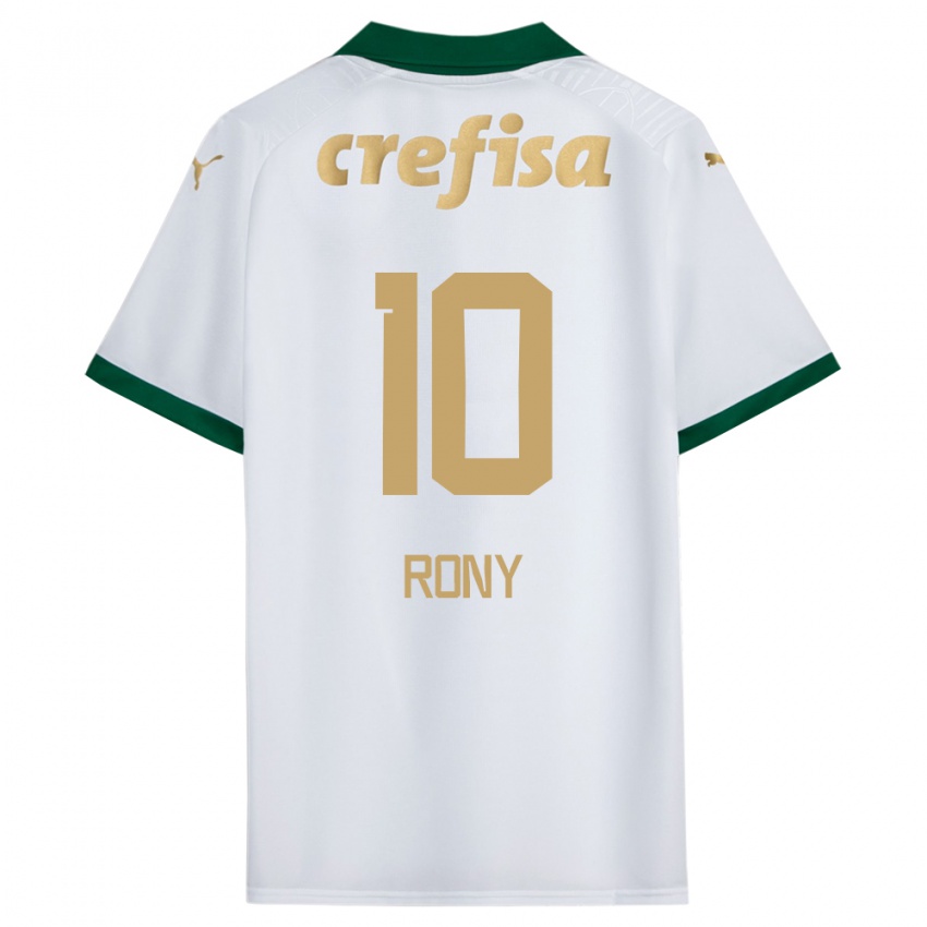 Niño Camiseta Rony #10 Blanco Verde 2ª Equipación 2024/25 La Camisa Perú