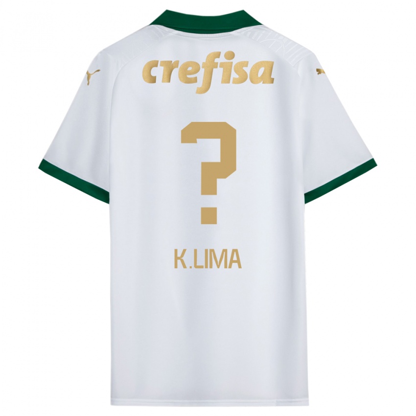 Niño Camiseta Kauan Lima #0 Blanco Verde 2ª Equipación 2024/25 La Camisa Perú