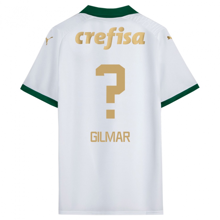 Niño Camiseta Gilmar #0 Blanco Verde 2ª Equipación 2024/25 La Camisa Perú