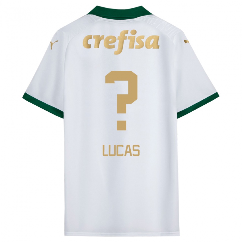 Niño Camiseta André Lucas #0 Blanco Verde 2ª Equipación 2024/25 La Camisa Perú