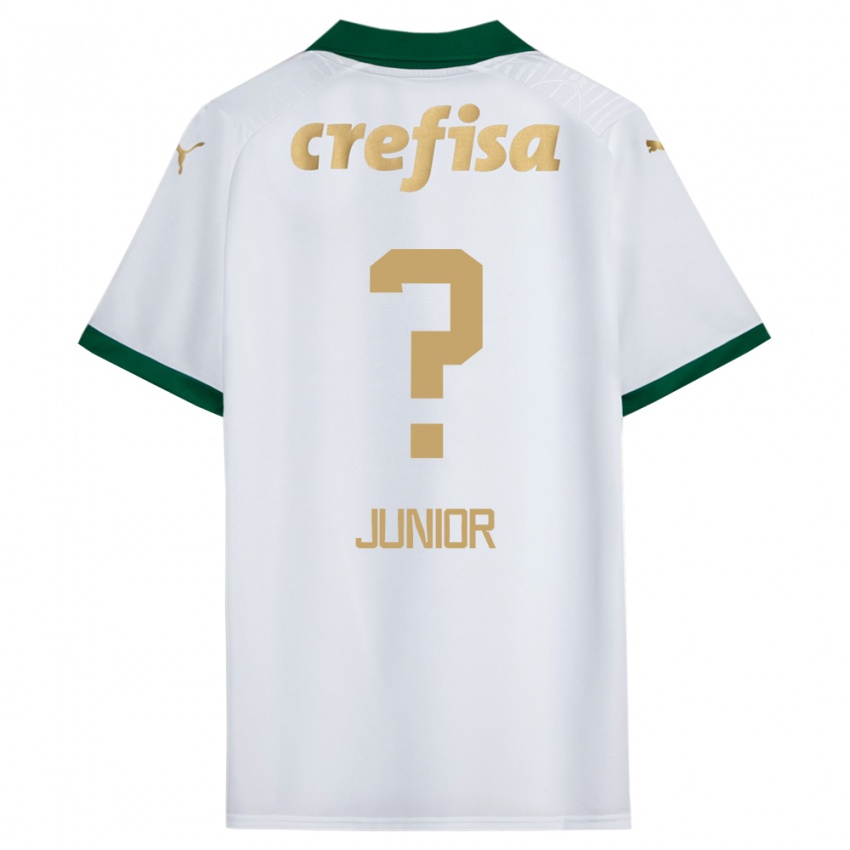 Niño Camiseta Gilberto Junior #0 Blanco Verde 2ª Equipación 2024/25 La Camisa Perú