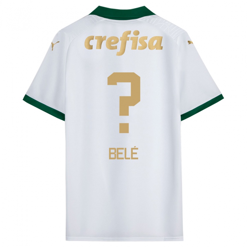 Niño Camiseta Erick Belé #0 Blanco Verde 2ª Equipación 2024/25 La Camisa Perú