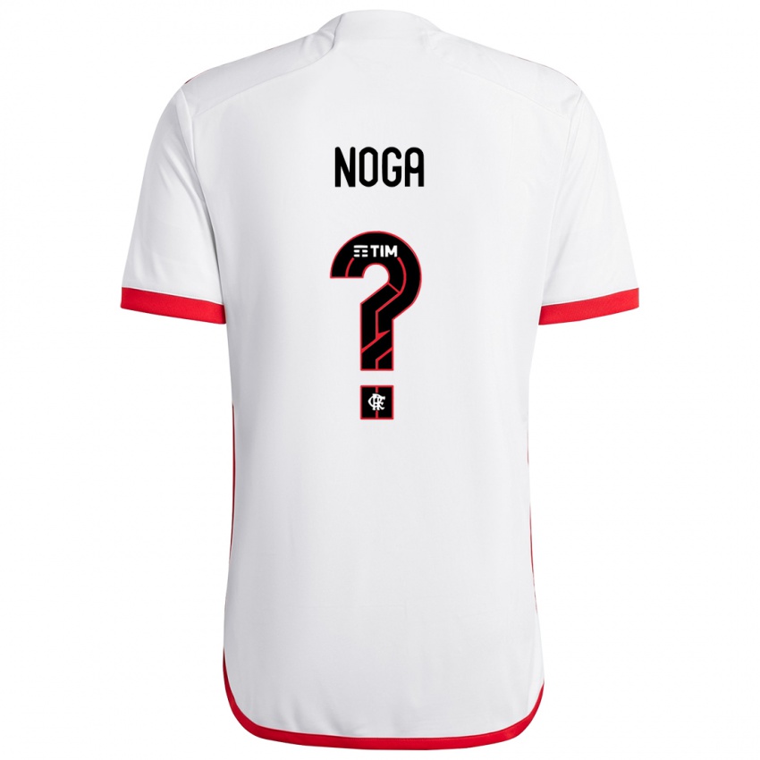 Niño Camiseta Gabriel Noga #0 Blanco Rojo 2ª Equipación 2024/25 La Camisa Perú