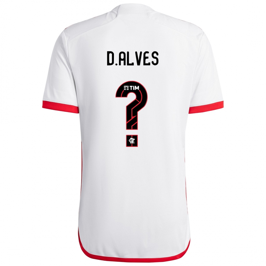 Niño Camiseta Dyogo Alves #0 Blanco Rojo 2ª Equipación 2024/25 La Camisa Perú