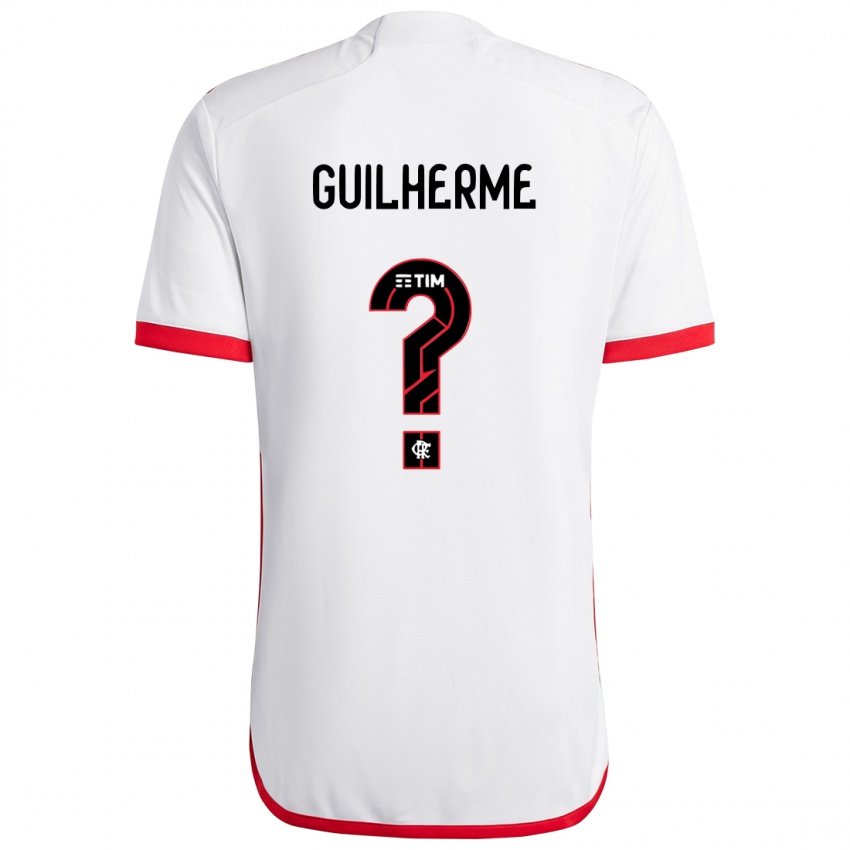 Niño Camiseta Guilherme #0 Blanco Rojo 2ª Equipación 2024/25 La Camisa Perú