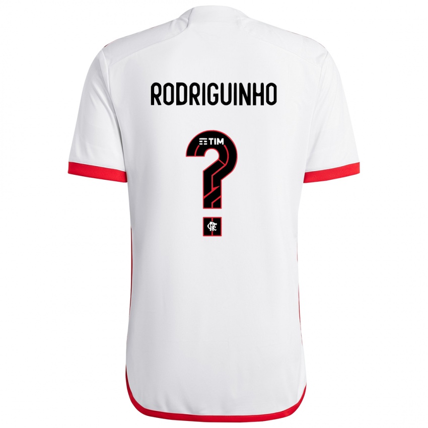 Niño Camiseta Rodriguinho #0 Blanco Rojo 2ª Equipación 2024/25 La Camisa Perú