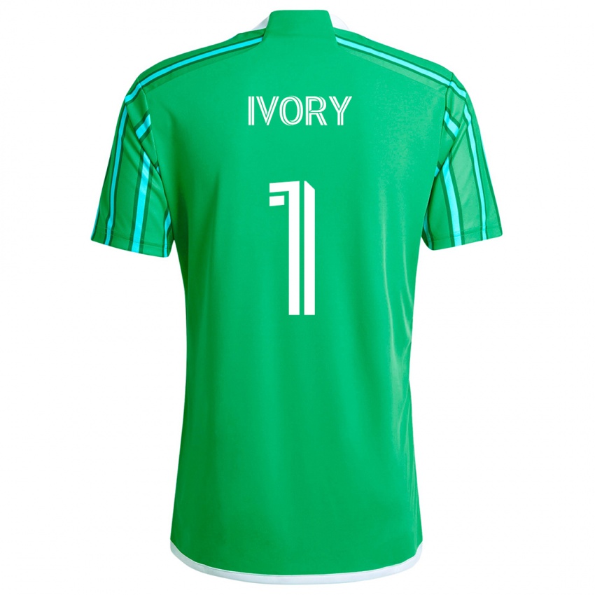 Hombre Camiseta Laurel Ivory #1 Verde Blanco 1ª Equipación 2024/25 La Camisa Perú