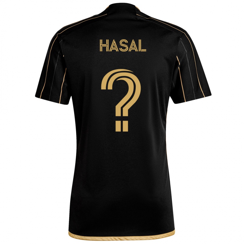 Hombre Camiseta Thomas Hasal #0 Oro Negro 1ª Equipación 2024/25 La Camisa Perú